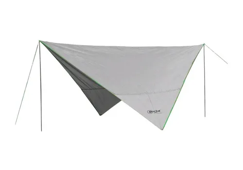 Portal TARP MESA Sonnensegel 350cm grau/grün - Sonnenschutzmarkise mit UV50+ Schutz und 1000mm Wasserdichtigkeit, ideal für Garten und Camping – schützt vor Sonne und Regen.