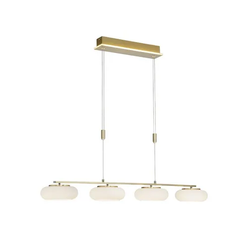 Paul Neuhaus Smarte LED-Pendelleuchte Q ETIENNE - Moderne LED-Pendelleuchte mit CCT-Farbtemperaturregelung, RGB-Farbwechsel und Dimmfunktion. Ideal für Esstische, höhenverstellbar und mit praktischer Fernbedienung.
