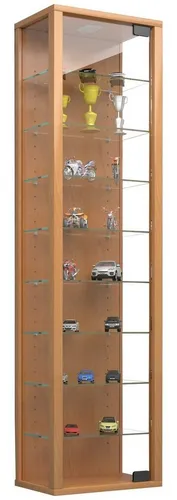 VCM Glasvitrine hängend - Stano Maxi - Vitrine aus ESG-Sicherheitsglas, modern und platzsparend mit 8 variablen Einlegeböden, ideal für die stilvolle Präsentation Ihrer Lieblingsstücke.