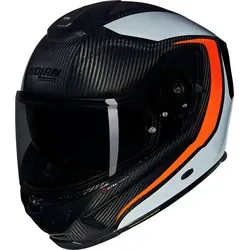 Nolan X-903 Ultra Carbon Intrigo 344 - Hochwertiger Integralhelm - Motorradhelme mit hohem Karbonanteil, außergewöhnlicher Komfort und Sicherheit dank Nolan Emergency Release System (NERS) und magnetischer Visierhalterung.