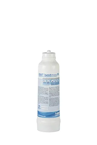 Water & More bestmax M Filterkerze - Wasserfilterkartuschen für Trinkwasser mit 5-Schicht-Filtration, ideal für Kaffeemaschinen und mehr. Hohe Filterkapazität von ca. 3.800 Litern, schneller Filterwechsel und automatischer Wasserstopp.