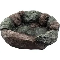 INTERGARDEN Vogeltränke Vogelbad groß für Vögel und Insekten - Vogeltränke aus robustem Polystone, ideal für Vögel und Insekten, mit großzügigen Maßen für eine optimale Wasseraufnahme.