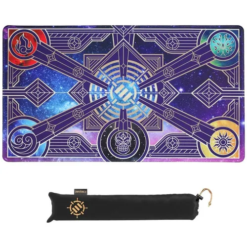 ENHANCE TCG Playmat und Drawstring Travel Pouch (Stars) - Gesellschaftsspiel-Accessoire mit stylischem Sternen-Design, ideal für Kartenliebhaber und perfekt für unterwegs.