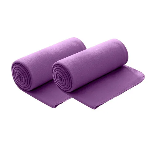 Wohndecke Polar-Fleece, wometo, OEKO-TEX®, 2 Fleecedecken mit Kettel-Rand & Anti-Pilling