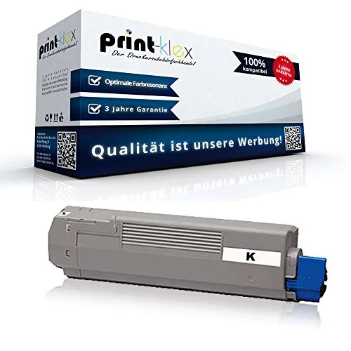 Print-Klex Tonerkartusche kompatibel mit Oki MC 760 DN MC 760 dnf MC 760 dnfax MC 760 dnvfax MC 760 Series MC 770 DN MC 770 dnf 45396304 Black Schwarz BK K - Eco Office Serie