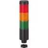 WERMA 69821075 Kompakt 37 Stecker 24VAC/DC - Leuchtmelder mit 3 optischen Stufen (grün/gelb/rot) und M12-Stecker, perfekt für klare Signalgebung in industriellen Anwendungen, auch in stylischem Metallic-Design erhältlich.