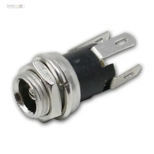 DC-Einbaubuchse für Hohlstecker 2,5x5,5mm, Buchse Einbau Kupplung Steckdose 10 x