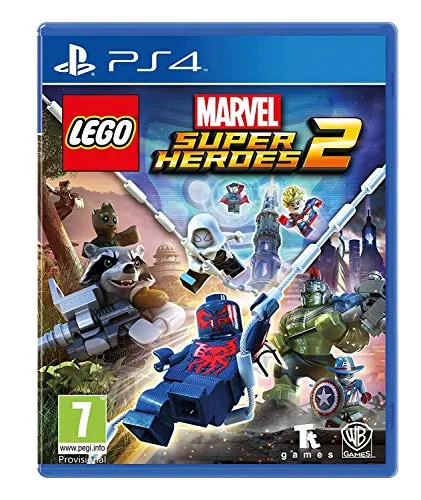 Lego Marvel Superheroes 2 für PS4 - Erlebe ein aufregendes Abenteuer mit deinen Lieblings-Superhelden! Reise durch verschiedene Epochen und kämpfe gegen Kang den Eroberer in diesem actiongeladenen Spiel für die PS4. Perfekt für alle Marvel-Fans!