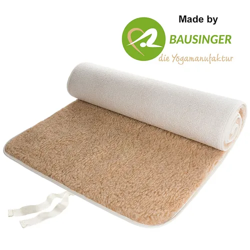 Yogamatte Schurwolle Bausinger Kontrast 90 x 200 cm - Hochwertige Yogamatte aus Schurwolle, ideal für komfortables Yoga. Mit natürlichem Saum für einen stilvollen Look und optimale Haltbarkeit.