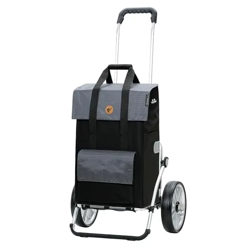 Andersen Einkaufstrolley Royal Shopper Vektor grau - Praktischer Einkaufshelfer mit 15 L Thermofach, klappbar und bis 50 kg belastbar. Ideal für den täglichen Einsatz, wasserabweisend und mit leichtlaufenden Rädern.