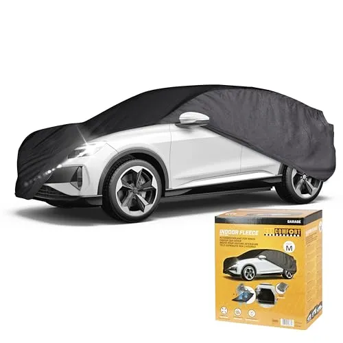 Walser CarComfort Autoplane Indoor Eco SUV M - Komplette Abdeckungen außen, atmungsaktive und lackschonende Autoabdeckung für den Innenbereich, schützt vor Staub und Kratzern mit einfachem Montage-Design.