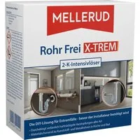 Rohr Frei X-TREM 2x 0,5 L - Reinigungsmittel zur effektiven Beseitigung hartnäckiger Abflussverstopfungen, materialschonend für alle Rohrarten und mit sofortiger Wirkung gegen unangenehme Gerüche.