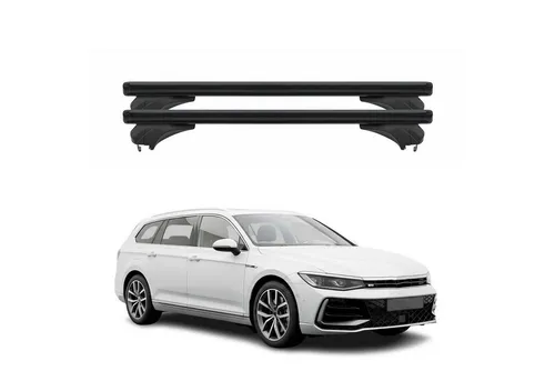 OMAC Dachträger Menabo für VW Passat B9 Variant 2024-2025, abnehmbar, rostbeständig - Praktischer Dachträger für den VW Passat B9 Variant, abnehmbar und mit Anti-Diebstahlschloss. Ideal für den sicheren Transport von Gepäck. Robuste Aluminiumkonstruktion.