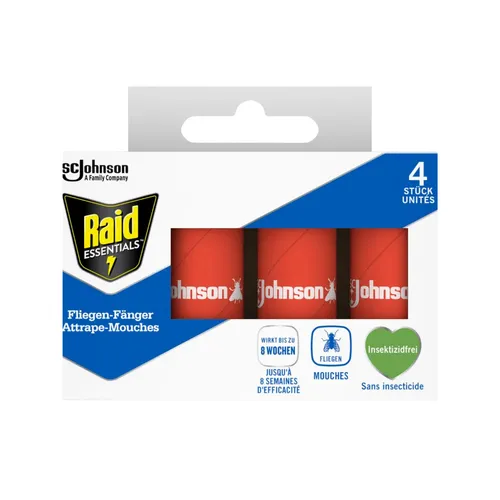 Raid Essentials Fliegen-Fänger Classic, 4 Stk