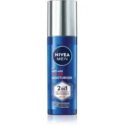 NIVEA MEN Anti-Age 2in1 Power Feuchtigkeitspflege 50 ml - Hochwertige Feuchtigkeitspflege mit LSF 30 für effektiven Sonnenschutz und ein jugendliches Hautbild. Ideal für die tägliche Pflege von Männerhaut.