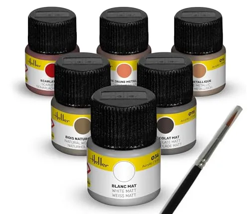 Colour Set Sailing Ships, Acrylic 6 x 12 ml + Pinsel, Heller Farben 9406