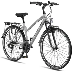 Licorne Bike L-V-ATB Premium Trekkingrad 28 Zoll - Premium Trekkingrad mit 28 Zoll Laufrädern, ideal für Städtetouren und Freizeit, max. Zuladung 95 kg und StVZO-konform.