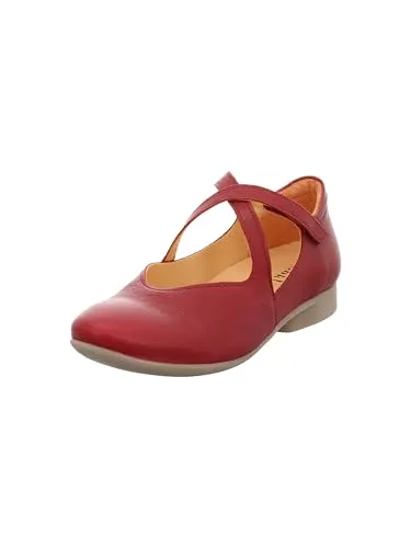 Think Ballerinas Guad-2 rot - GUD 857 Gr. 40 - Elegante Think Ballerinas Guad-2 in klassischem Kirschrot mit beigen Sohlen. Bieten hohen Komfort durch austauschbare Bettung und optimale Stabilität. Ideal für feminine Outfits und jeden Anlass.