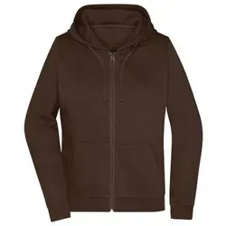 Ladies' Promo Zip Hoody - M - braun - Klassische Sweatjacke mit Kapuze für stilvolle Lässigkeit. Hergestellt aus weicher Baumwolle und formstabilem Polyester, bietet sie hohen Tragekomfort und eine feminine Passform. OEKO-TEX® Standard 100 zertifiziert.
