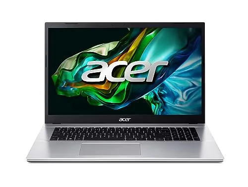 acer Aspire 3 (A317-54-36NN) Laptop 17,3" FHD Display Intel Core i3-1215U 16 GB RAM 512 GB SSD Intel UHD Graphics Windows 11 QWERTZ Tastatur Silber