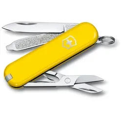 Victorinox Classic SD Taschenmesser - STK - sunny side - Taschenmesser im bunten Design, ideal für den Alltag und Outdoor-Aktivitäten, vereint praktische Funktionen in einem kompakten Format.