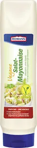 Homann Vegane Salat-Mayonnaise 875ml - Vegane Mayonnaise, perfekt für Salate und Sandwiches, mit nur 0,5g Zucker pro 100g und ohne tierische Inhaltsstoffe.