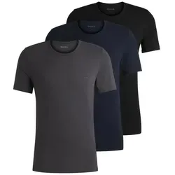 BOSS Hugo Herren T-Shirt Rn 3p Co T-Shirt - Open Blue, S - T-Shirts für Herren, Regular Fit mit Logo-Stickerei, inspiriert von David Beckham in der BOSS ONE Kampagne.