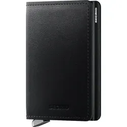 Secrid Premium Kollektion Slimwallet Dusk 10 cm - Black, schlanke Herren-Geldbörse mit Cardprotector und ikonischem Klickgeräusch