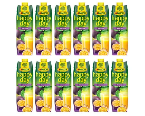 Rauch Happy Day Maracujafruchtsaftkonzentrat 1000ml 12er Pack - Erfrischendes Maracujasaftkonzentrat im praktischen 12er Pack. Ideal für die Zubereitung köstlicher Getränke, einfach zu verwenden und vielseitig einsetzbar. Kühl und trocken lagern.