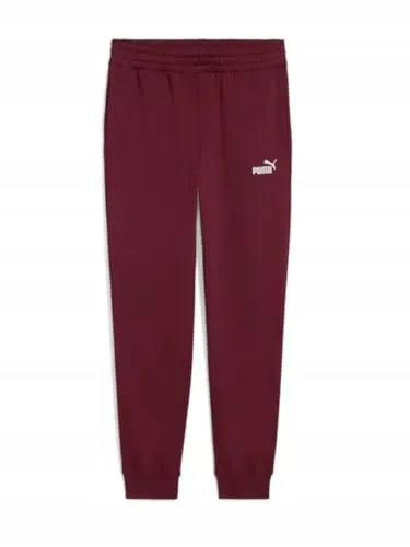 PUMA Trainingshose ESS NO. 1 LOGO SWEATPANTS FL CL (S) rot M - Kinderhosen aus hochwertigem Fleece, ideal für sportliche Aktivitäten, mit bequemer Passform und praktischen Eingrifftaschen.