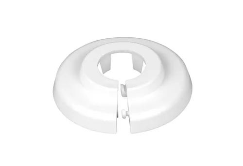 FUX Heizungsrohr Rosette 22mm - 10 Stück Abdeckung für Heizkörperrohre - Rohrmanschetten zur professionellen Verkleidung unschöner Heizkörperrohre, werkzeuglose Montage durch innovative Klicktechnik, langlebiges und temperaturbeständiges Material.