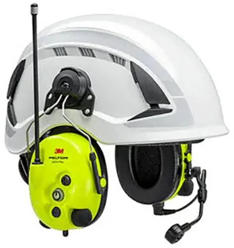 3M Peltor LiteCom Plus MT73H7P3E4410EU Kommunikations-Headset - Arbeits- & Schutzkleidung mit integriertem Analog-Funkgerät und lärmunterdrückendem Mikrofon für klare Kommunikation in lauten Umgebungen.