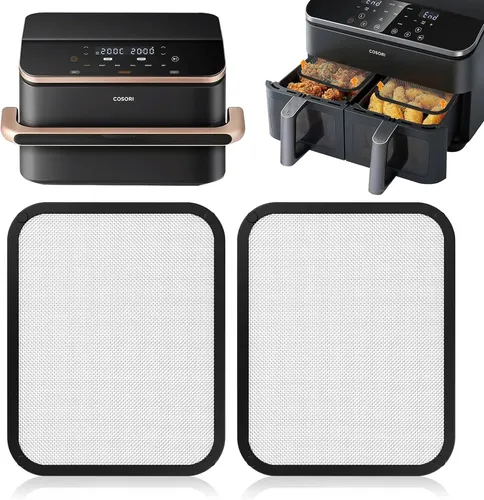 Edelstahl Spritzschutz für Cosori Heißluftfritteuse - Zubehör für Friteusen – Feinmaschiger Fettspritzschutz mit effektiver Fett- und Spritzschutzfunktion, verlängert die Lebensdauer der Heizeinheit und sorgt für einfache Reinigung.