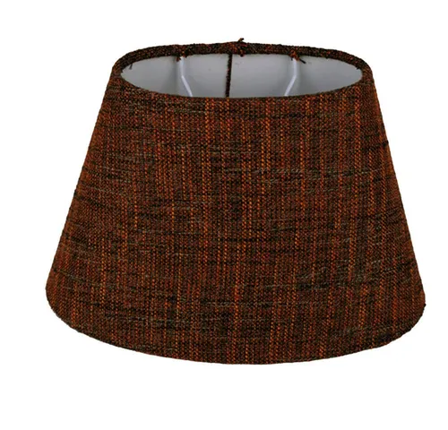 Dirk Davids Lampenschirm Oval in Leinen Boucle Braun - Eleganter Lampenschirm für Tischleuchten in modernem Design. Aus hochwertigem Stoff gefertigt und passend für E27-Fassungen. Verleiht jedem Raum eine stilvolle Note.