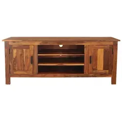 Fernsehtisch Rami 150x60x45 aus indischem Sheesham-Massivholz