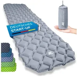 NORDMUT® Isomatte Ultraleicht mit Reparaturset - Schaumstoff-Schlafmatten für Camping, extrem leicht mit nur 600g und kompaktem Packmaß - ideal für Outdoor-Abenteuer und garantiert erholsamen Schlaf.