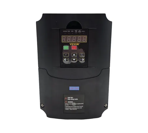 VEVOR Frequenzumrichter VFD 10 PS - 7,5 kW für CNC-Drehzahlregelung - Frequenzwandler mit 7,5 kW Leistung und 10 PS, ideal für CNC-Maschinen. Intuitive Bedienung und umfassender Schutz für mehr Sicherheit und Langlebigkeit.