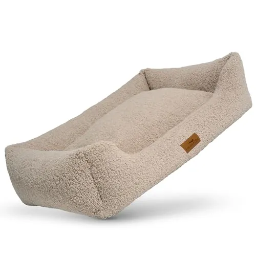 Orthopädisches Hundebett Teddy XXL - Waschbares Hundesofa für Komfort und Unterstützung - Hundebetten: Ergonomisches Hundesofa mit druckentlastendem Memory Foam, ideal für Hunde mit Gelenkproblemen. Waschbarer Bezug für einfache Reinigung und Oeko-Tex zertifiziert.