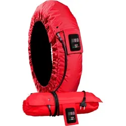 Capit Suprema Vision Reifenwärmer - Rot - M/XXL - Der Capit Suprema Vision Reifenwärmer bietet mit seinem kompakten Design und innovativen Heizsystem eine schnelle und gleichmäßige Erwärmung. Ideal für den professionellen Einsatz auf der Rennstrecke.