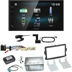 Kenwood DMX-125DAB Einbauset für Renault Trafic 3 mit Bluetooth und DAB+ - Komplettes Einbauset für Renault Trafic 3 (10/2014-2020) mit Kenwood DMX-125DAB, inklusive DAB Antenne und allen erforderlichen Zubehörteilen für den einfachen Einbau. Genießen Sie hochwertige Klangqualität und moderne Funktionen.