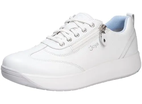 JOYA Damen Schnürschuhe LAURA WHITE, Gr. 40 1/3 - Halbschuhe mit patentierter Ortholite Support Einlegesohle für optimalen Gehkomfort und Dämpfung, ideal für sensible Füße und Gelenke.