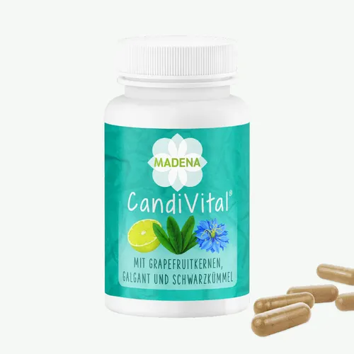 MADENA CandiVital 60 Kapseln natürlicher Phyto-Komplex Candida albicans Vegan