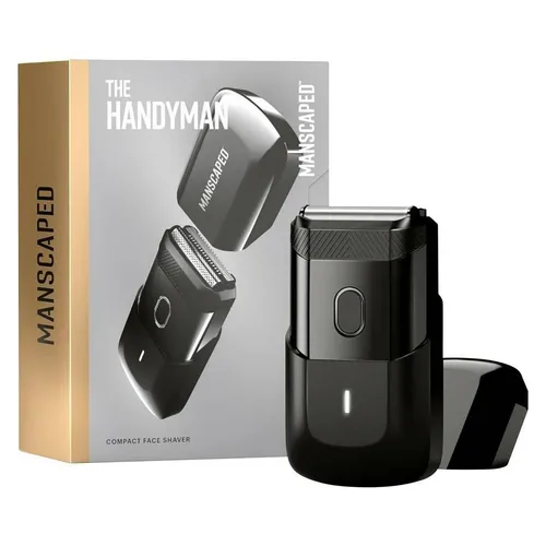 MANSCAPED The Handyman Rasierer - Schwarz - Elektrorasierer mit SkinSafe® Rasierkopf, Dual-Action für präzises Trimmen und Scheren. Ideal für eine gründliche Rasur mit bis zu 60 Minuten Laufzeit und schnellem USB-C-Laden.