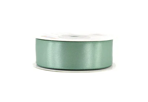 Creativery Satinband, Satinband 25mm x 25m Rolle Eukalyptus