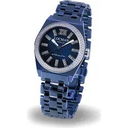 Locman Stealth 204 Lady - Luxus-Armbanduhr mit 153 Diamanten - Elegante Armbanduhr für Frauen, ausgestattet mit 153 funkelnden Diamanten und einem strapazierfähigen Titan-Gehäuse. Ideal für besondere Anlässe und den täglichen Gebrauch.