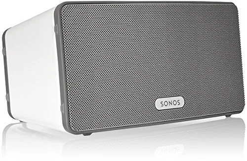 Sonos Play 3 Lautsprecher - WLAN Musikstreaming für größere Räume - Regal-Lautsprecher mit kraftvollem Sound, ideal für größere Räume. Streaming von Amazon Music, Spotify und mehr über WLAN in nur 10 Minuten einrichtbar.