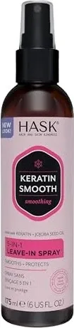 HASK Keratin Protein Spray 175 ml - Haarpflege-Spray für strapaziertes Haar, bietet intensive Feuchtigkeit und Pflege, fördert Glanz und Regeneration – einfach auftragen, nicht ausspülen!