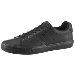 BOSS Aiden Sneaker - Monochromer Freizeitschuh in Schwarz 41 EU - Sneaker im modernen monochromen Look, aus Lederimitat und mit gepolsterter Innensohle für optimalen Komfort, perfekt für lässige Outfits.
