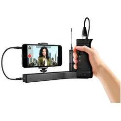 IK Multimedia iKlip A/V - Professionelles Audio Interface für Smartphones - Studio & Recording: Verwandelt Ihr Smartphone in einen Camcorder mit XLR-Mikrofonvorverstärker und Echtzeit-Monitoring für optimale Aufnahmequalität.