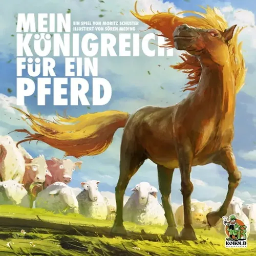 Kobold Spieleverlag Spiel Mein Königreich für ein Pferd - Gesellschaftsspiel für 1-4 Spieler ab 8 Jahren, bei dem du Fohlen züchtest und dein Königreich aufbaust. Strategisches Spiel mit Würfeln, Karten und tierischen Herausforderungen!